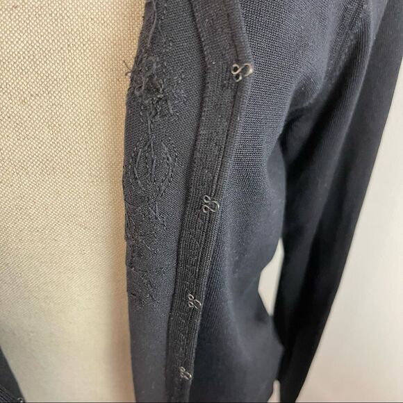 Vintage Vibe Lauren Ralph Lauren Silk Blend Beaded Cardigan S ✨ - Picture 9 of 14